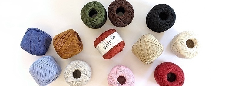 12 écheveau Cachemire Crochet Fil à Tricoter RIDS Paillettes colorées en Soie Naturelle Fil à Tricoter